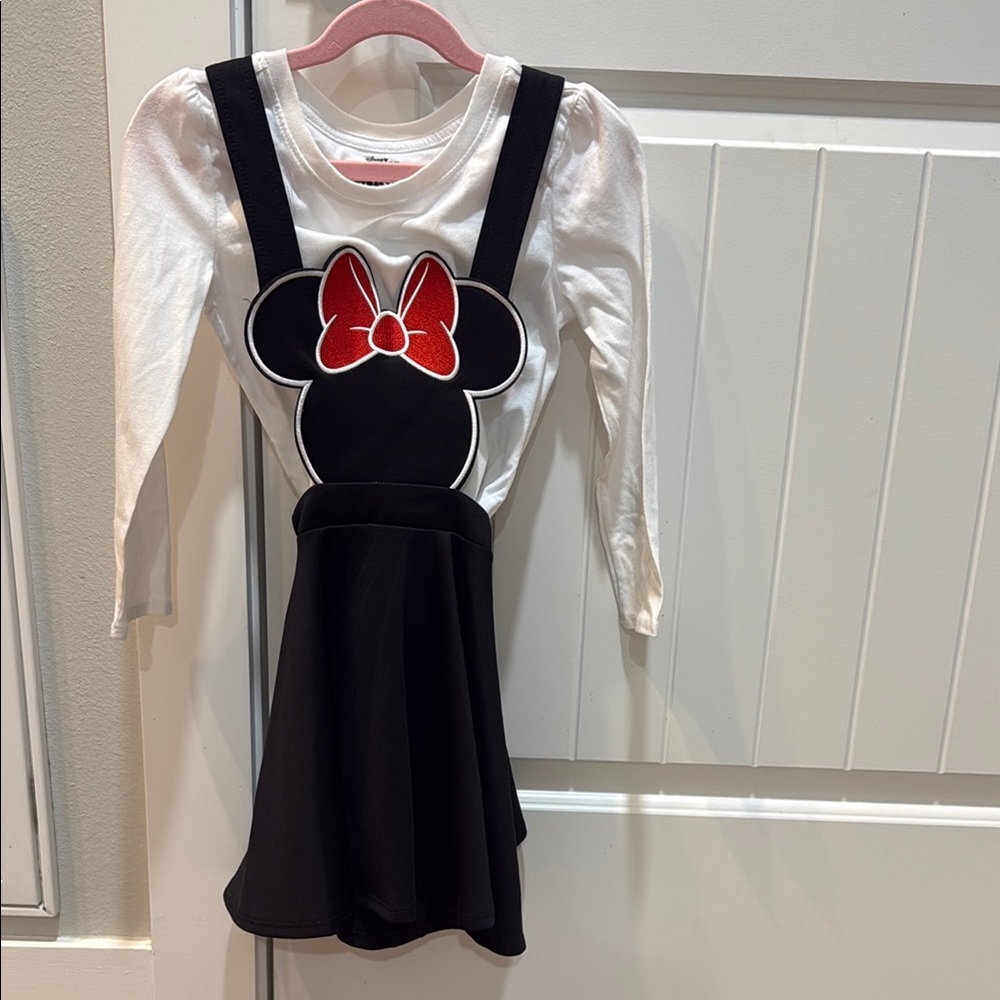 Black and White Dress with Minnie Mouse Design